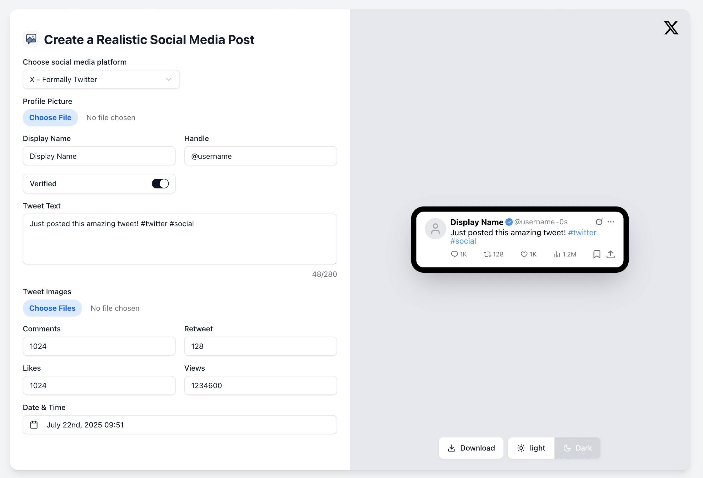 Cover photo of Social Post Mockup Generator