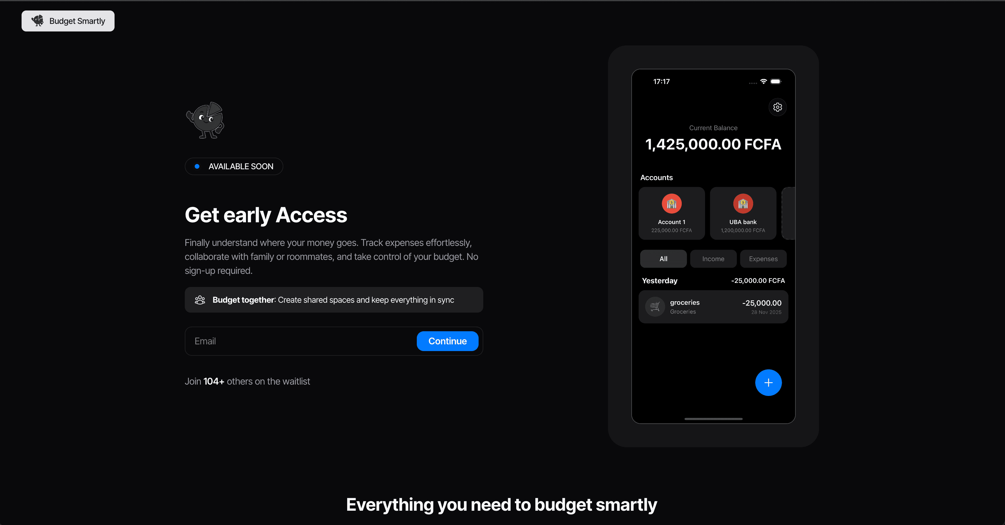 Cover photo of Budget Smartly - Track Expenses Effortlessly